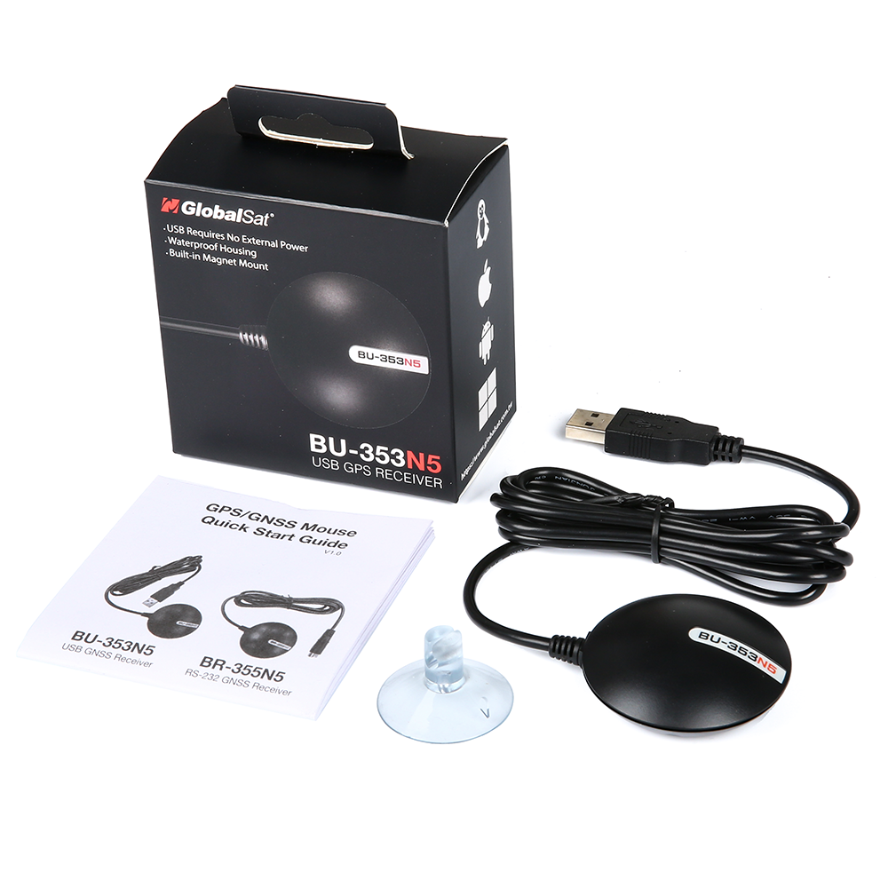 USB GPS приемник GlobalSat BU-353S4 на магните